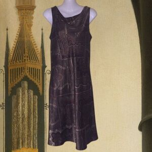 Alyn Page Elegant Satin Versailles Print Dress Size 10